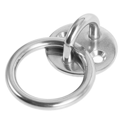 SWOOMEY Stainless Steel Pad Eye Plate for Boats with Screws