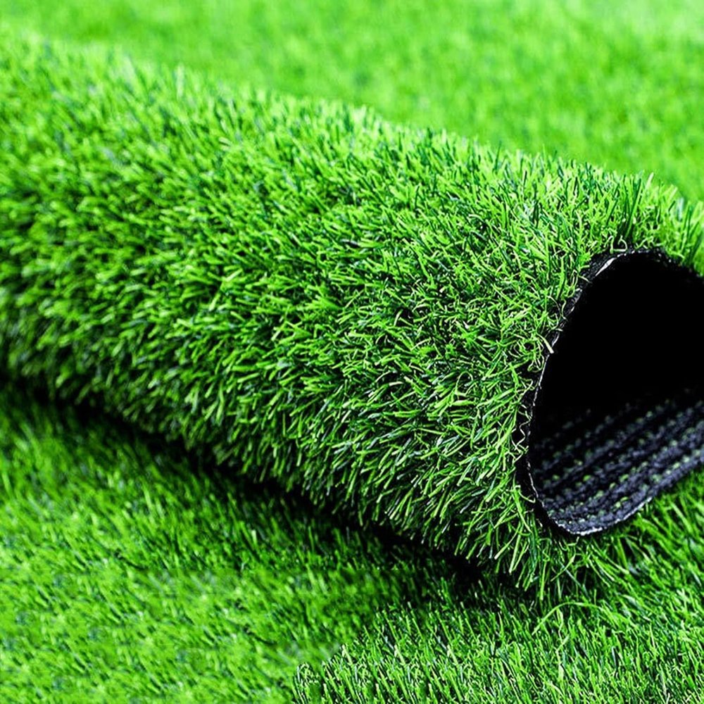 tylxayoxa Artificial Grass Mat, Realistic Outdoor Turf Carpet, 2 x 16 m
