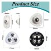 SYWLKJ Universal Self-Adhesive Casters, 8/16 Pieces, White Style A (8 pcs) view 3