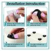 SYWLKJ Universal Self-Adhesive Casters, 8/16 Pieces, White Style A (8 pcs) view 4