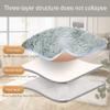 CUIMEI Shaggy Shag Area Rug, 195 x 200 cm, Cream view 3