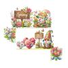 5D Diamond Art Door Frame Decor, Flower and Gnome, Spring, 2 Pieces view 1
