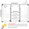 Sonakia Clear Gazebo Side Panels with Zippers, 1.6 x 2.8 m view 2