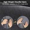 Dazzluxe Chenille Sofa Cover for L-Shaped, 1/2/3/4-Seater Sofas, Blue, 90 x 240 cm view 4