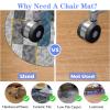 Round Gaming Chair Mat, 120 cm, for Hard Floors and Carpets view 4