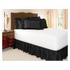 XMAIYIF Elastic Lace Bed Skirt, Black, 200 x 120 cm view 1