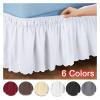 XMAIYIF Elastic Lace Bed Skirt, Black, 200 x 120 cm view 3