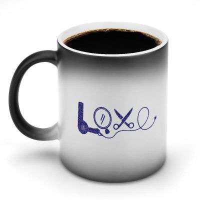 Hair Stylist Love Dryer Color-Changing Coffee Mug