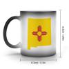 New Mexico Flag Map Heat-Changing Coffee Mug, Novelty Mug view 2