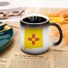New Mexico Flag Map Heat-Changing Coffee Mug, Novelty Mug view 3