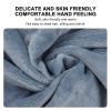 Sunicon Portable USB Heated Blanket, Soft, Machine Washable, Temperature-Controlled Heated Throw for Travel, Car, and Home (Gray Blue) view 2