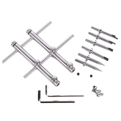 Joskeijky Camera Lens Repair Tool Set, 10–100 mm, with 3 Tips, 6 Screws and 2 Hex Keys for DSLR Cameras