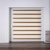 K-Home Klemmfix Madrid Day & Night Roller Blind, No Drilling, Beige Gradient, W110 x H150 cm view 3
