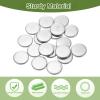 QUARKZMAN 60-Piece 304 Stainless Steel Engraving Blanks, 23/32" (18 mm) Diameter, 0.08" (2 mm) Thick, Flat Round Metal Discs for Crafts and Jewelry Making view 3