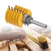 Baxnore Router Bit Set, Carbon Steel with Alloy Bit, 8 mm Shank, 2-Flute, Adjustable Cutter, 46 mm Cutter Head view 3