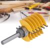 Baxnore Router Bit Set, Carbon Steel with Alloy Bit, 8 mm Shank, 2-Flute, Adjustable Cutter, 46 mm Cutter Head view 4