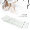 Expandable Transparent PET Bathtub Tray, Green view 2
