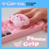TUFTA Kawaii 3D Cartoon Silicone Pig Phone Case with Stand and Grip for Samsung Galaxy A14 view 3