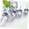 Thick-Walled Aluminum Alloy Ice Scoop, Silver view 4