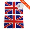 English Flag Placemats, Heat-Resistant, 6-Piece Set, Wipeable and Easy to Clean view 4
