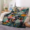 BIAFRA Plush Lotus Plant-Print Blanket, 135 x 200 cm view 3