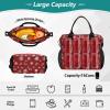 Christmas Snowflake Gingerbread Lunch Bag for Girls with Shoulder Strap, Adult Lunch Box for School, Size S, Women's Lunch Bag view 4