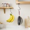 bussdis Adhesive Under-Cabinet Banana Hanger, No Drilling, Foldable Magnetic Hook, Space-Saving, Holds up to 5.9 kg, Black view 2