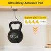 bussdis Adhesive Under-Cabinet Banana Hanger, No Drilling, Foldable Magnetic Hook, Space-Saving, Holds up to 5.9 kg, Black view 3
