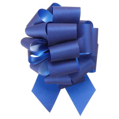QUARKZMAN 10-Pack 27 cm Gift Bows for Christmas Flowers, Dark Blue