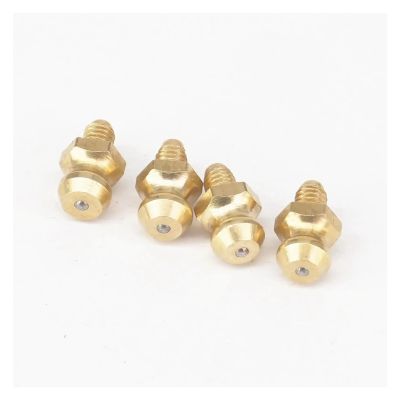 RVBLRDSE 10-Pack M4 × 0.75 Metric Male Brass Nipple Fittings