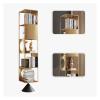 Rotating Bookshelf for Living Room, Gold, M view 4