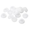 QUARKZMAN 28-Piece Silicone Plugs, Round Snap-In Hole Plugs for 14.5–15.5 mm Holes, Transparent view 1