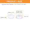 QUARKZMAN 28-Piece Silicone Plugs, Round Snap-In Hole Plugs for 14.5–15.5 mm Holes, Transparent view 2