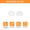 QUARKZMAN 28-Piece Silicone Plugs, Round Snap-In Hole Plugs for 14.5–15.5 mm Holes, Transparent view 4