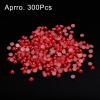 QUARKZMAN 300-Piece 4 mm Flat-Back Half-Pearls, Red view 3
