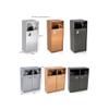 Lizhuzhuzs28 Kitchen Trash Can 38 L/80 L, Indoor/Outdoor, Double Compartment, Metal Ashtray, Large Square Commercial Waste Bin (Medium) view 3