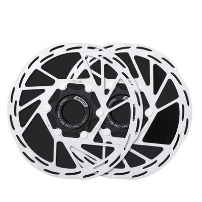 HESHUWEN Center Lock Bike Brake Rotors, 160 mm, 2-Piece Set with Lockrings