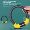LUOKEKE Bike Lock, 5-Digit Combination, Black, 17.2 x 400 mm view 4