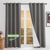 KGORGE PM2.5 Filter Blackout Curtains, Sound- and Dust-Reducing, 100% Blackout view 1