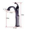 Bathroom Sink Mixer Faucet, Tall Deck-Mount, Black Antique Brass, Single-Hole Hot and Cold view 2