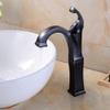 Bathroom Sink Mixer Faucet, Tall Deck-Mount, Black Antique Brass, Single-Hole Hot and Cold view 4