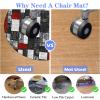 Round Office Chair Mat, 110 cm, for Carpet and Hard Floors view 4