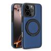 Magnetic Leather Case for iPhone 16 Pro Max with MagSafe Compatibility, 360° Rotating Stand, Blue view 2