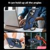 Magnetic Leather Case for iPhone 16 Pro Max with MagSafe Compatibility, 360° Rotating Stand, Blue view 4