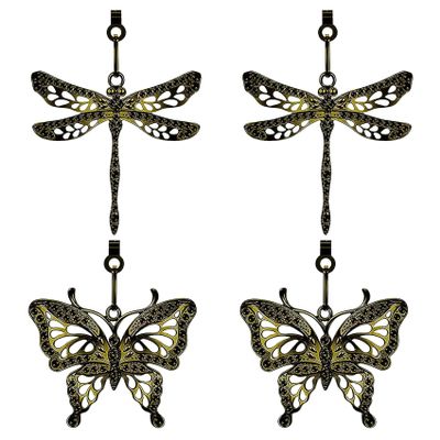 4-Piece Dragonfly Vintage Ceiling Fan Pull Chain Extenders
