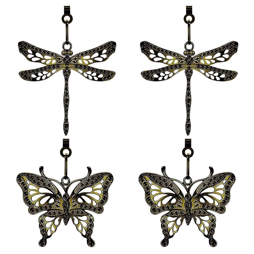 4-Piece Dragonfly Vintage Ceiling Fan Pull Chain Extenders