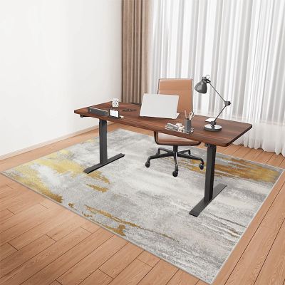Tkuhknag Office Chair Mat, Gaming Chair Mat 150 x 180 cm, Floor Protector for Carpet and Laminate