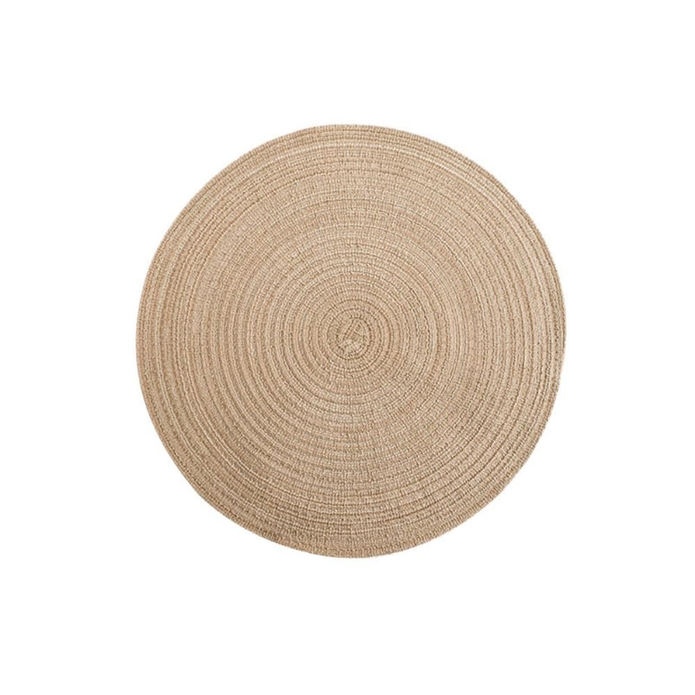 Anevous Set of 2 Round Placemats, 38 cm, Beige