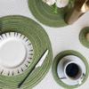 Anevous Set of 2 Round Placemats, 38 cm, Beige view 3