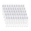 50-Pack 12 x 100 mm Transparent Plastic Round-Bottom Sample Tubes with Lids view 1